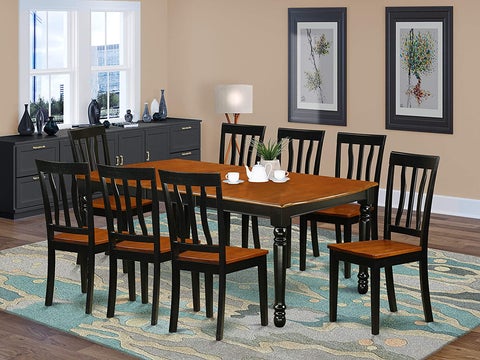 Best 9 Piece Dining Set Parker Marker, 9 Piece Solid Wood Dining Set With Table And 8 Chairs