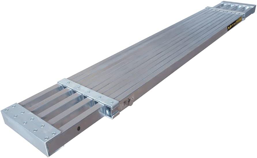 Metaltech M-PEP7000AL 9 ft. Aluminum Telescoping Work Plank with 250 lb. Load Capacity