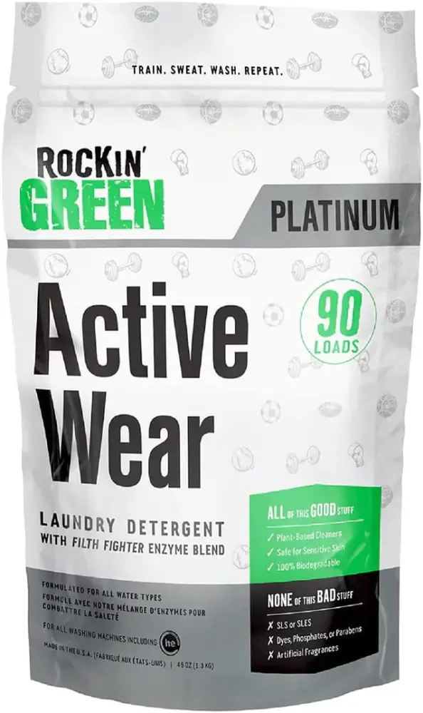 Active Wear Laundry Detergent from the Rockin' Green Platinum Series