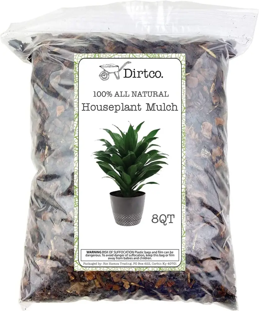 Bark or Wood Chips Houseplant Mulch